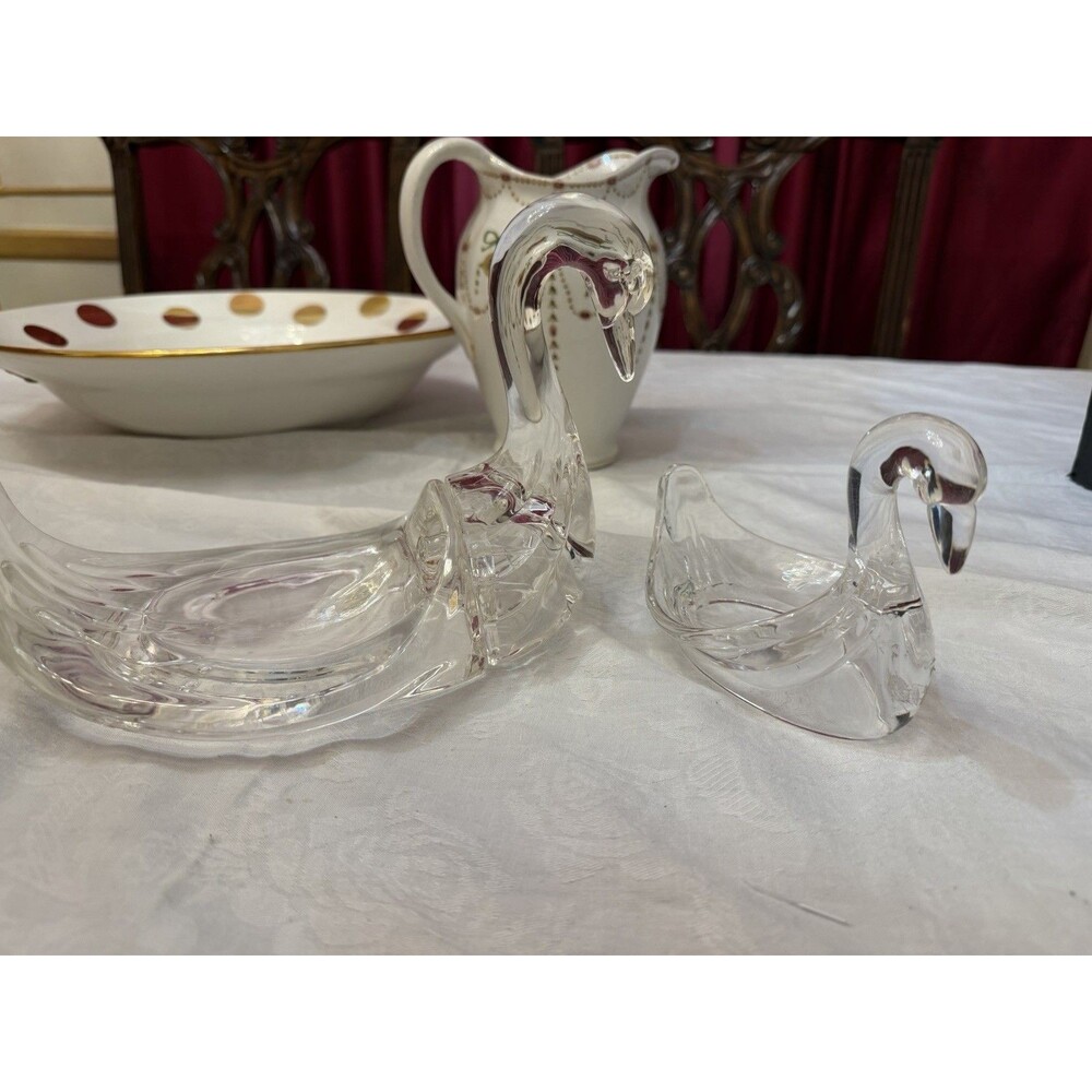 Swans Acrylic Towel Holder Soap Dish Kitchen Trending Set Of 2